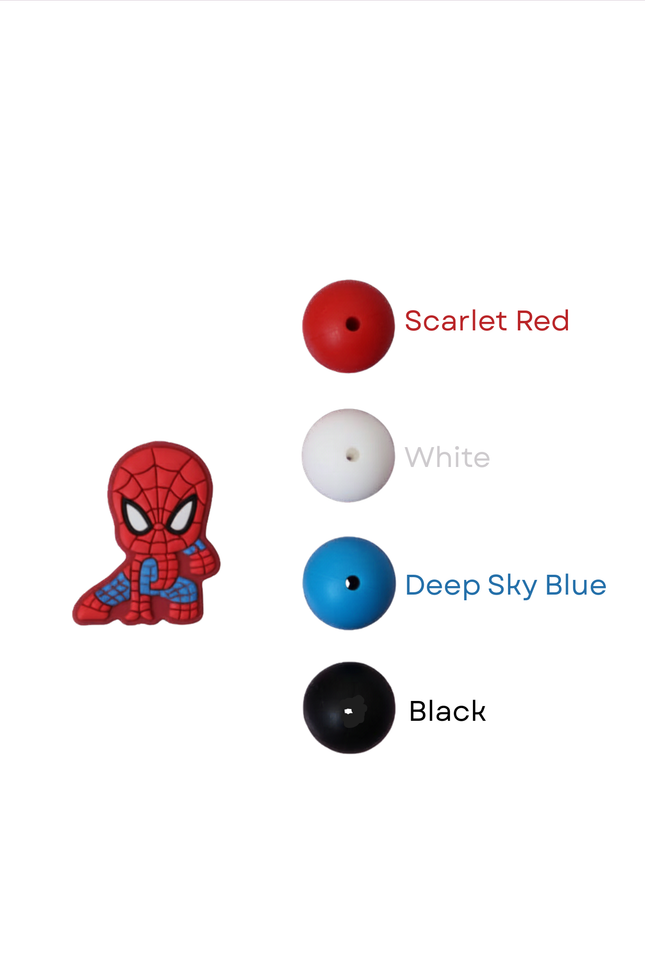 Silicone Super Hero Beads - 7 Colours