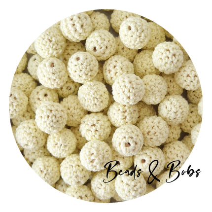 16mm Crochet Wooden Beads - 10 Colours