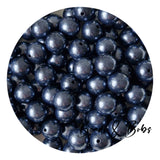 15mm Round OPAL Silicone Beads - 11 Colours