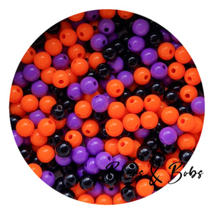 8mm Acrylic Halloween Mix Beads