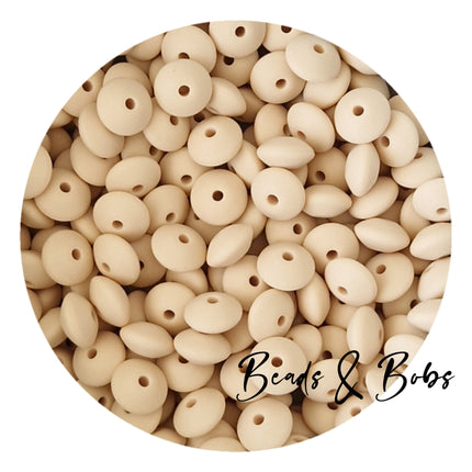 12mm Lentil Silicone Beads - 27 Colours