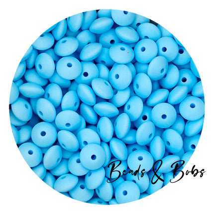 12mm Lentil Silicone Beads - 27 Colours