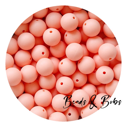 15mm Plain Colour Round Silicone Beads - 100 Colours