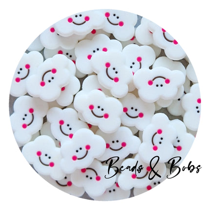 Silicone Rosy Cheek Cloud Beads