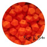 14mm Plain Colour Hexagon Beads - 48 Colours