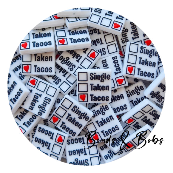 Silicone Single Taken Taco Beads