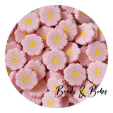 Silicone Fresh Flower Beads - 2 Colours