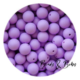 15mm Plain Colour Round Silicone Beads - 100 Colours