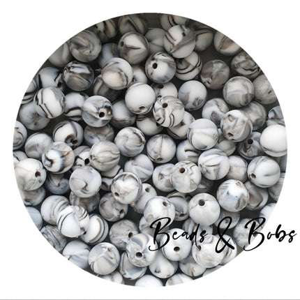 9mm Round Plain Colour Silicone Beads - 8 Colours