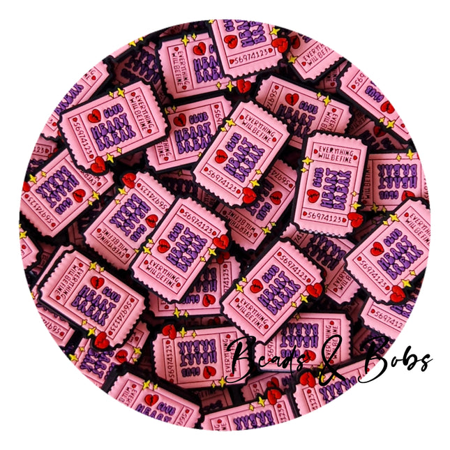 Silicone Club Heartbreak Beads