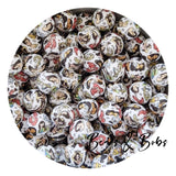 15mm Round Printed Beads - 35 Colours