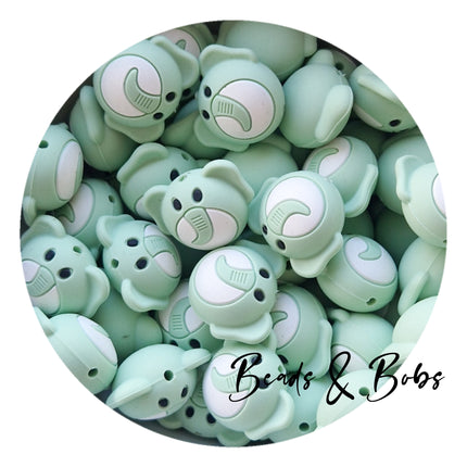 Silicone Elephant Beads - 3 Colours