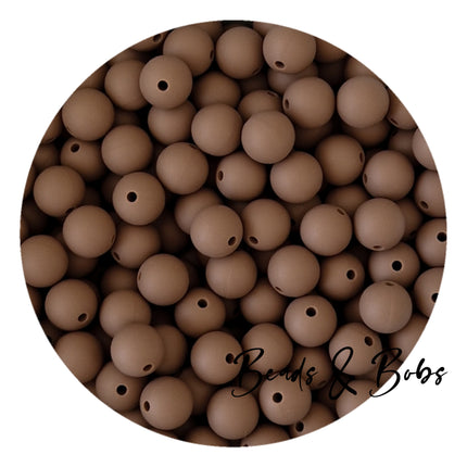 12mm Plain Colour Round Silicone Beads - 57 Colours