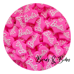 Silicone Girl Heart Beads