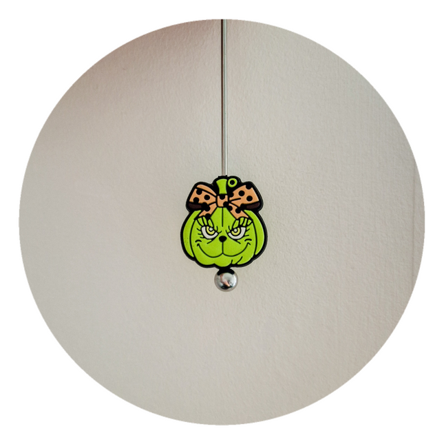 Silicone Green Guy Pumpkin Beads