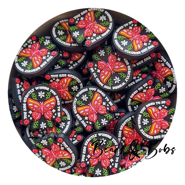 PVC You Are Burtterfly Beads