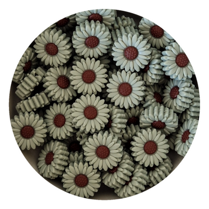 Silicone Little Daisy Beads - 11 Colours