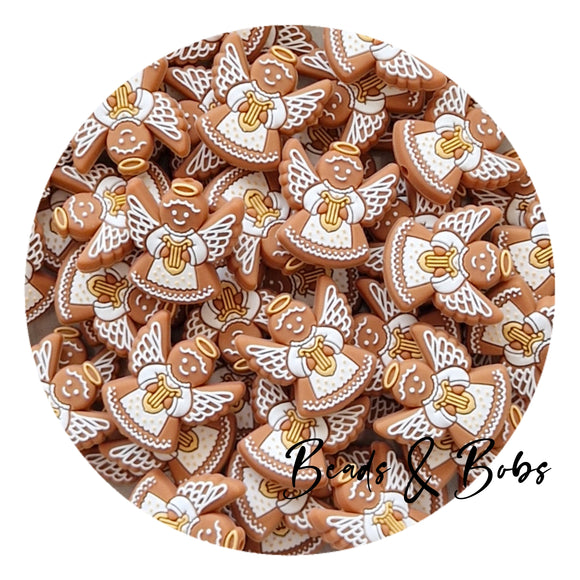 Silicone Christmas Cookie Angel Beads