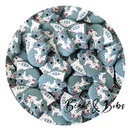 Silicone Pillow Cat Beads