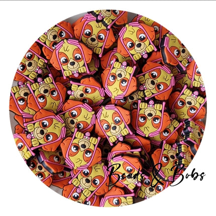 Silicone/PVC Hero Puppy Beads - 7 Styles