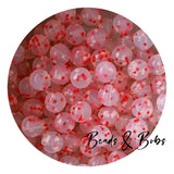 12mm Round Printed Silicone Beads - 4 Colours