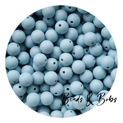 12mm Plain Colour Round Silicone Beads - 57 Colours