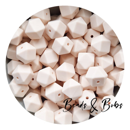 14mm Plain Colour Hexagon Beads - 48 Colours