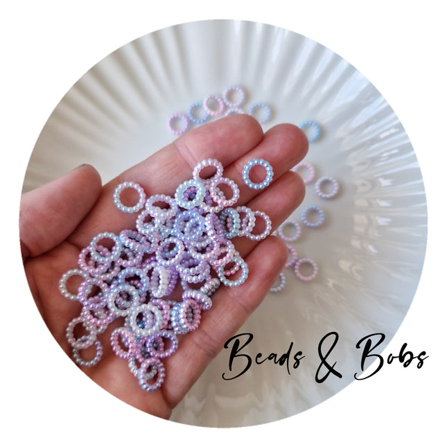 10mm Faux Pearl Spacer Beads - Pack Of 50