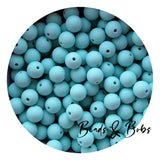 12mm Plain Colour Round Silicone Beads - 57 Colours