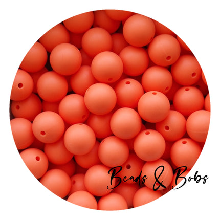 15mm Plain Colour Round Silicone Beads - 100 Colours