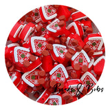 3D Silicone Christmas House Beads - 2 Colours