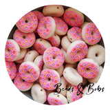 Silicone Mini Donut Beads - 2 Colours
