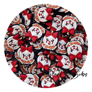 Silicone Scary Clown Pumpkin Beads