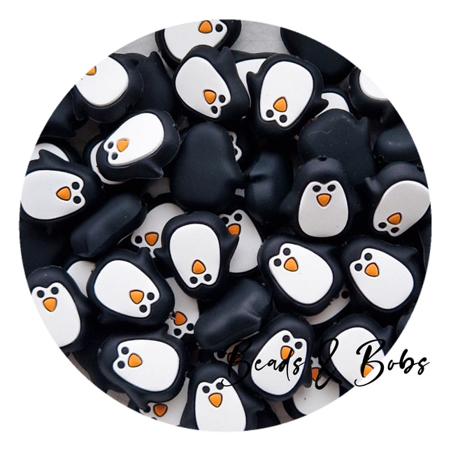 Silicone Penguin Beads