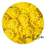 Silicone Daisy Beads - 7 Colours