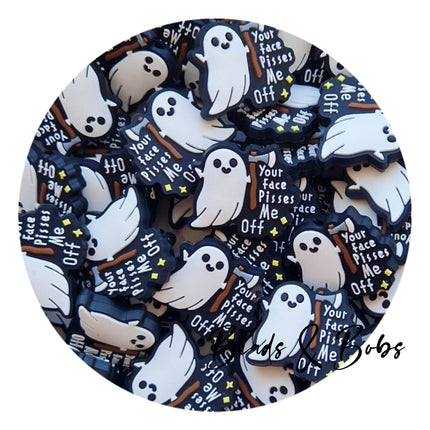 PVC Your Face Ghost Beads