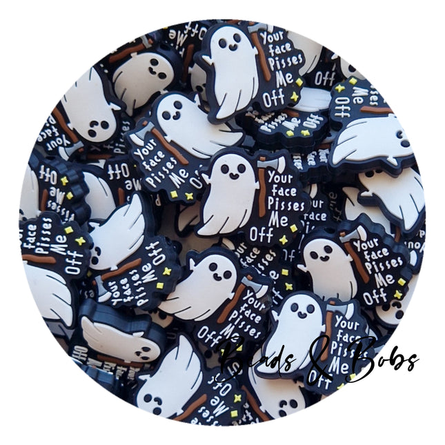 PVC Your Face Ghost Beads