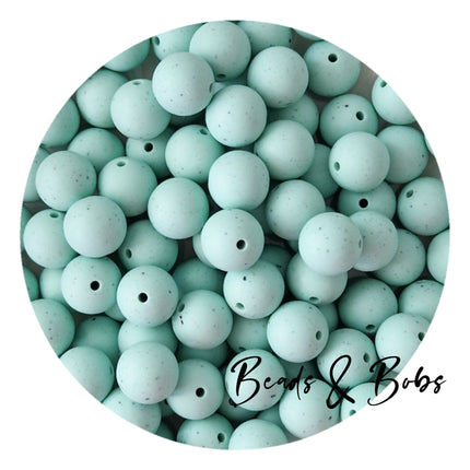15mm Gritty Round Silicone Beads- 10 Colours