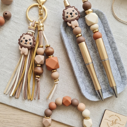 Silicone Lion Beads