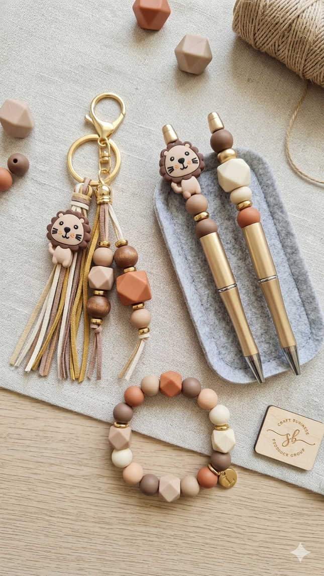 Silicone Lion Beads
