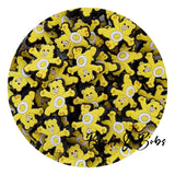 Silicone/PVC Care Bear Beads - 6 Colours