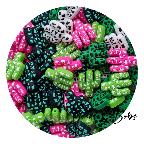 Silicone Spotty Cactus Beads