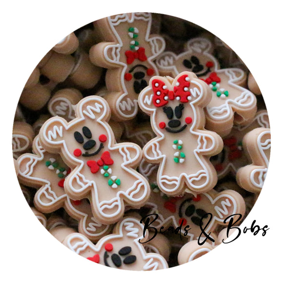 PVC Cookie Mouse Beads Beads - 2 Styles