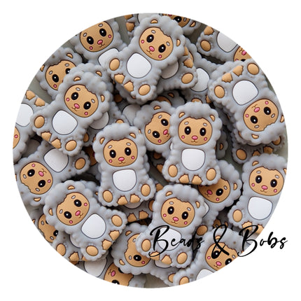 Silicone Little Lamb beads - 2 Colours