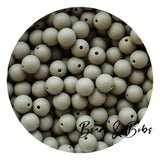 12mm Plain Colour Round Silicone Beads - 57 Colours