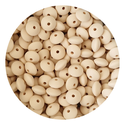 12mm Lentil Silicone Beads - 27 Colours