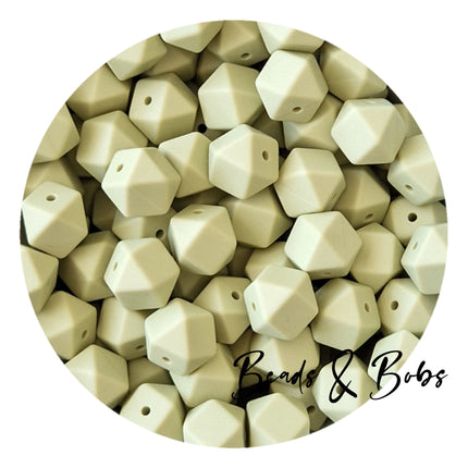 14mm Plain Colour Hexagon Beads - 48 Colours