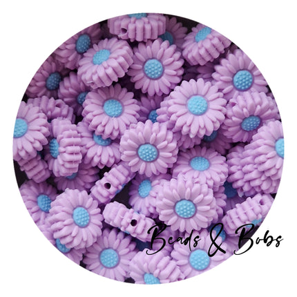 Silicone Little Daisy Beads - 10 Colours