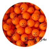 Silicone Halloween Print Beads - 7 Colours