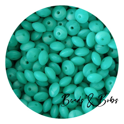 12mm Lentil Silicone Beads - 27 Colours